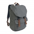 Zaino in poliestere two tone effetto melange con 2 tasche FullGadgets.com
