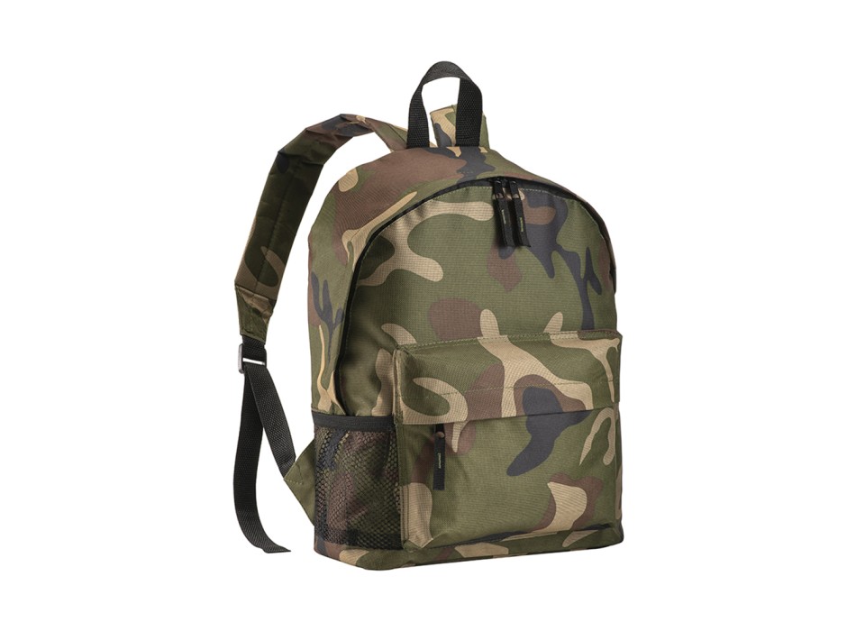 Zaino mimetico in poliestere 600D con  3 tasche di cui una laterale retinata FullGadgets.com