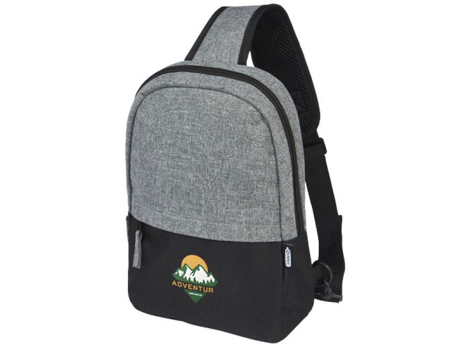 Zaino monospalla bicolore in materiale riciclato certificato GRS Reclaim 3.5L FullGadgets.com