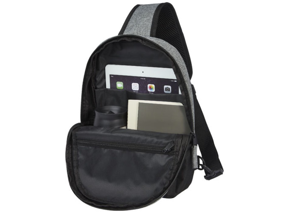 Zaino monospalla bicolore in materiale riciclato certificato GRS Reclaim 3.5L FullGadgets.com