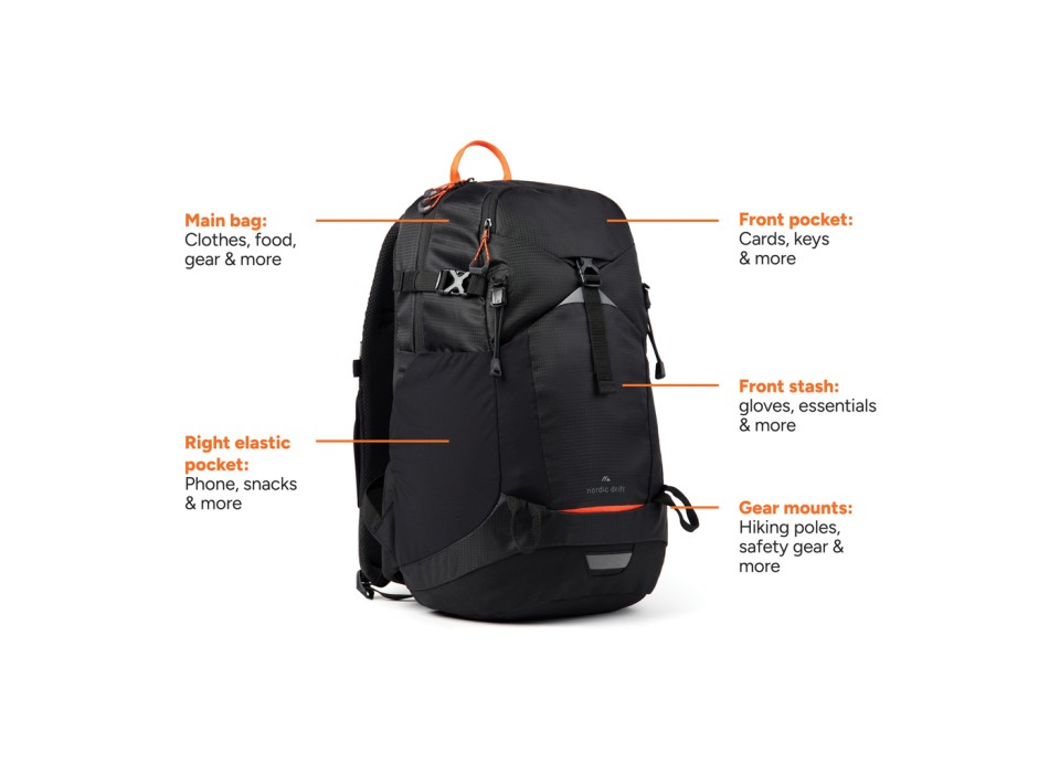 Zaino Nordic Drift Trail da 24L RCS FullGadgets.com