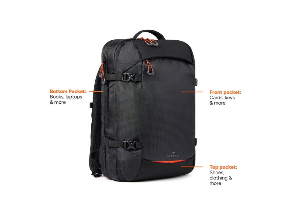 Zaino Nordic Drift Traveling RCS 25L FullGadgets.com