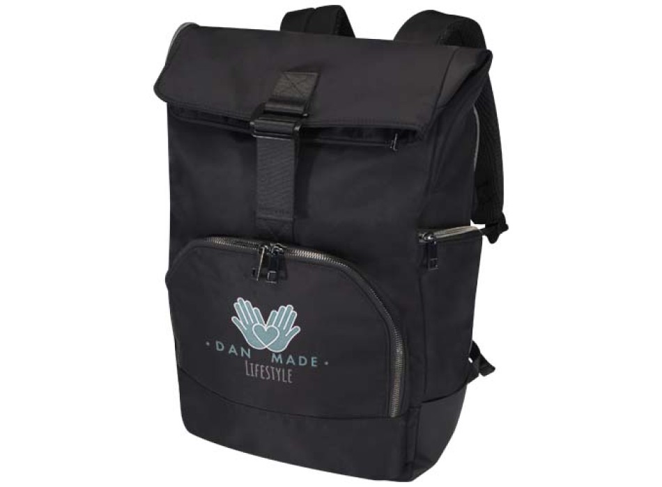 Zaino per portatile da 15,6" in materiale riciclato certificato GRS con chiusura arrotolabile Rhine - 18L FullGadgets.com