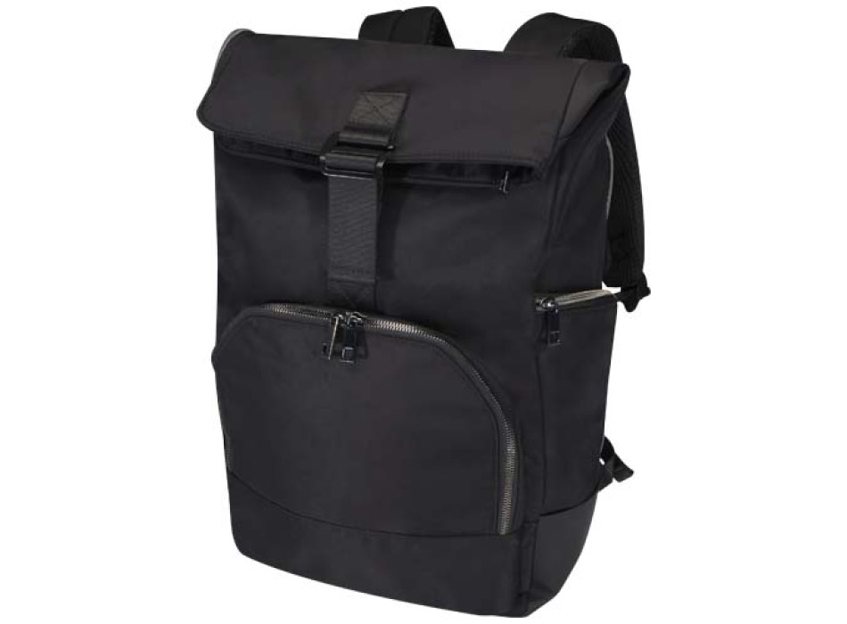 Zaino per portatile da 15,6" in materiale riciclato certificato GRS con chiusura arrotolabile Rhine - 18L FullGadgets.com