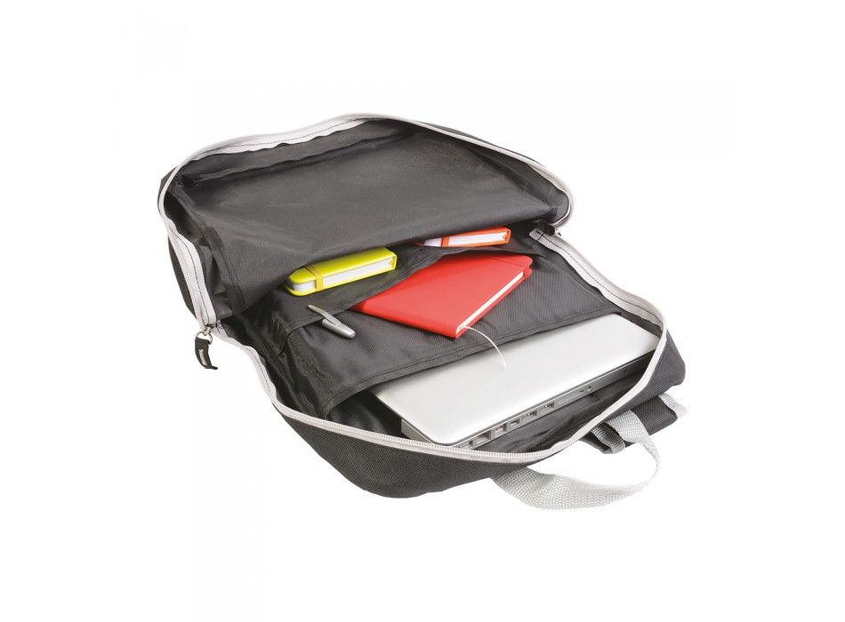 Zaino porta computer in poliestere 600D con 2 tasche.  Schienale e spallacci imbottiti FullGadgets.com