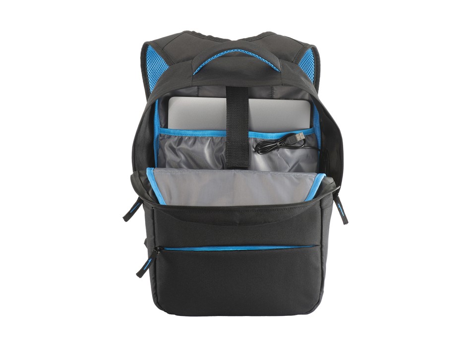 Zaino porta computer in poliestere 600D. Tasca principale porta pc e 3 tasche frontali FullGadgets.com
