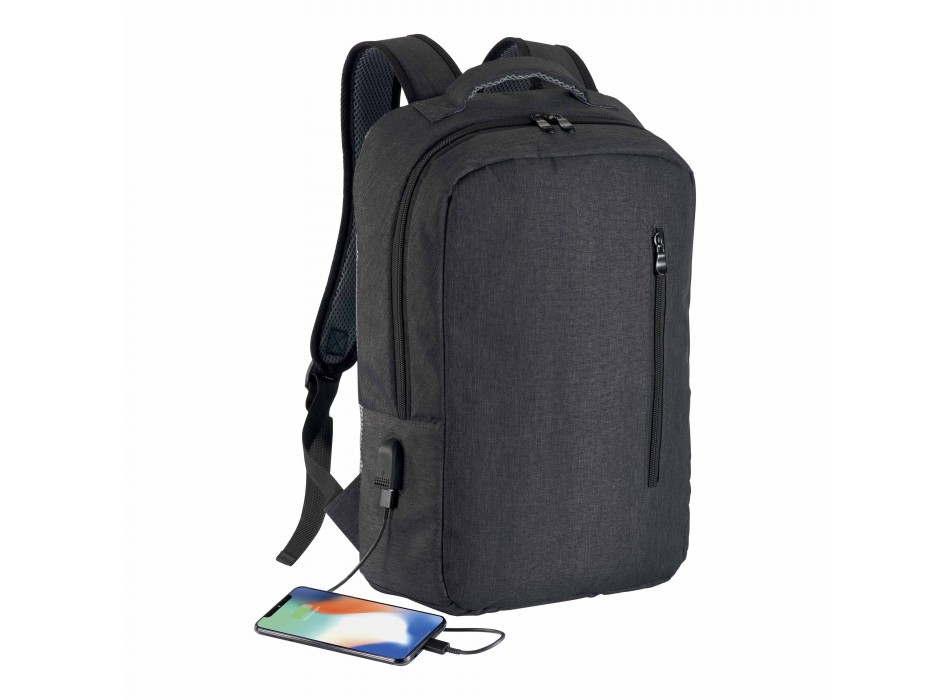Zaino porta computer poliestere two tone con tre tasche con porta usb esterna FullGadgets.com