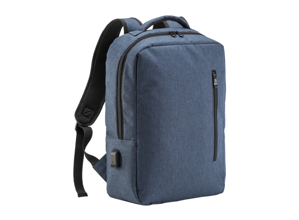 Zaino porta computer poliestere two tone con tre tasche con porta usb esterna FullGadgets.com