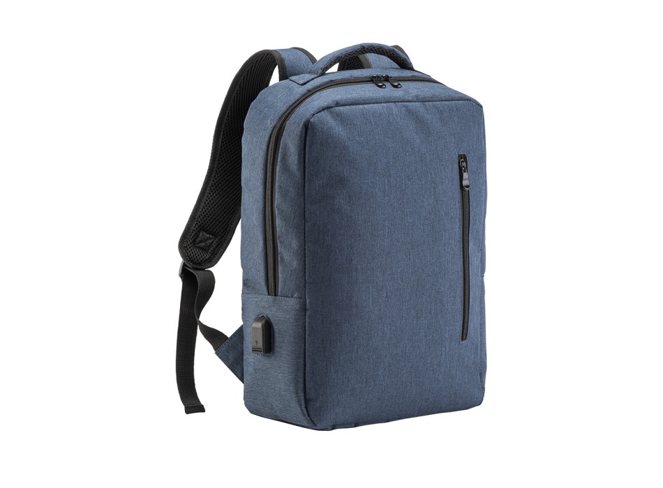 Zaino porta computer poliestere two tone con tre tasche con porta USB esterna FullGadgets.com