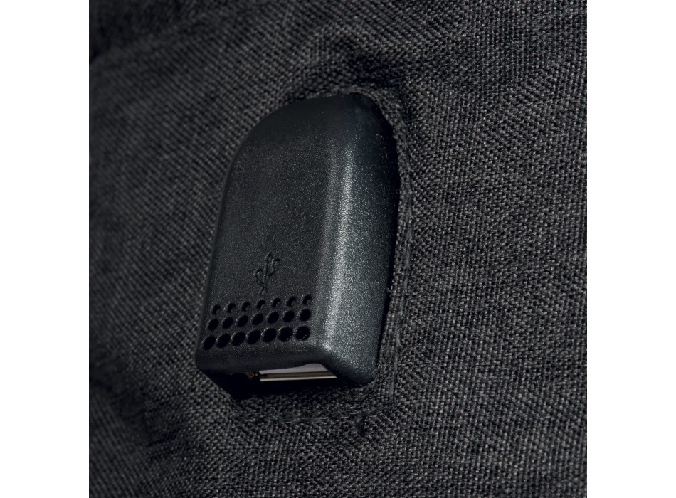 Zaino porta computer poliestere two tone con tre tasche con porta usb esterna FullGadgets.com