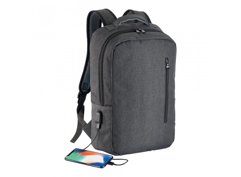 Zaino porta computer poliestere two tone con tre tasche con porta usb esterna FullGadgets.com