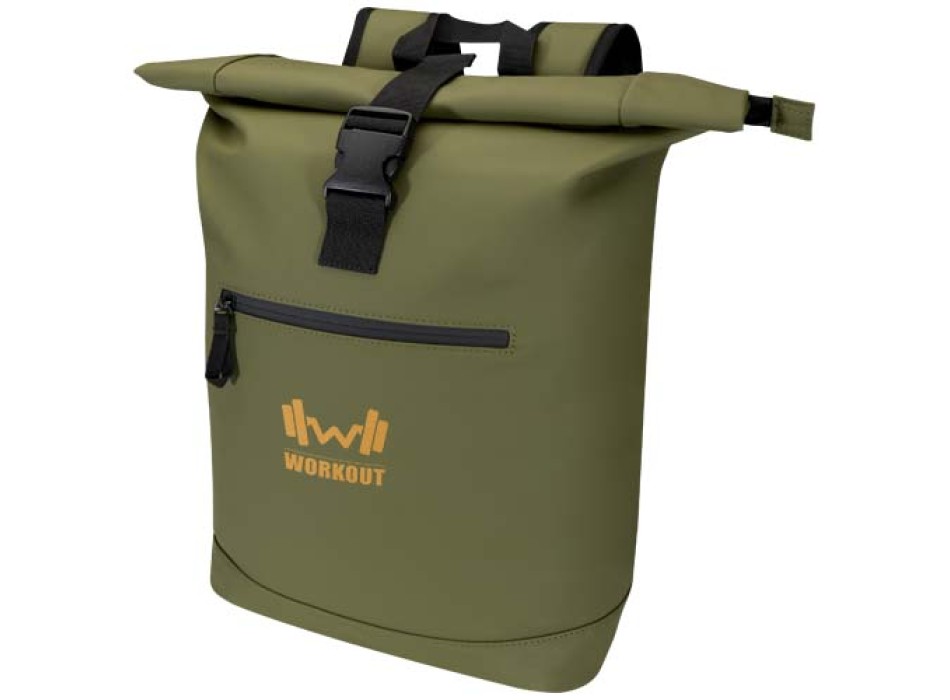 Zaino roll-top per portatile da 15" in materiale riciclato certificato GRS da 18 litri Resi Plus FullGadgets.com