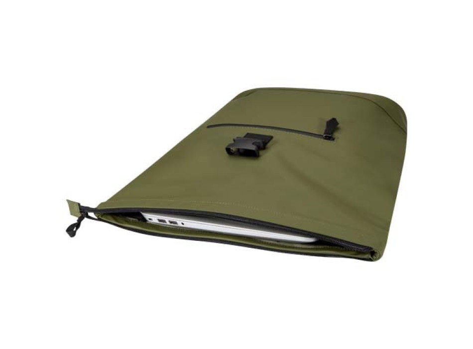Zaino roll-top per portatile da 15" in materiale riciclato certificato GRS da 18 litri Resi Plus FullGadgets.com