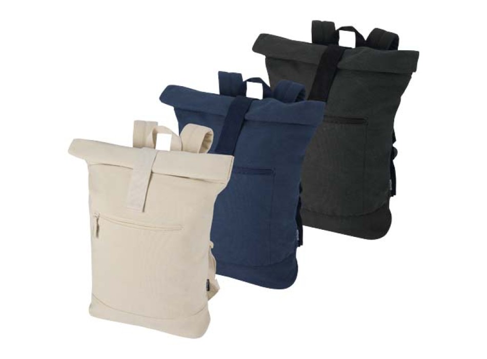 Zaino rolltop per portatile da 14" in materiale riciclato Recanvas - 16L FullGadgets.com