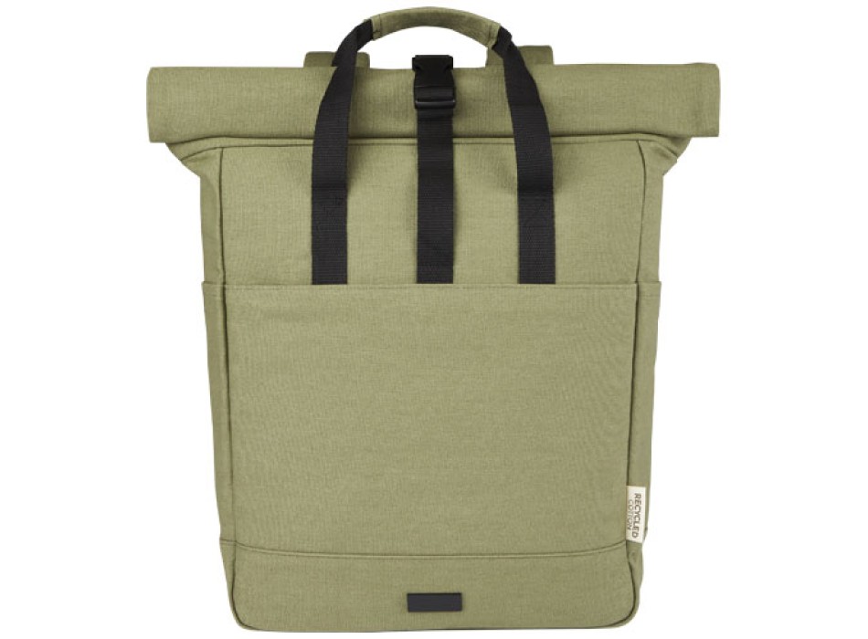 Zaino rolltop per portatile da 15" in canvas riciclato certificato GRS Joey - 15L FullGadgets.com