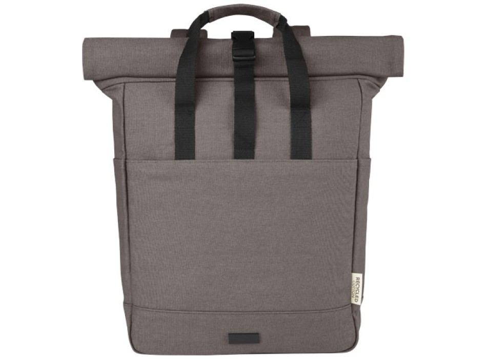 Zaino rolltop per portatile da 15" in canvas riciclato certificato GRS Joey - 15L FullGadgets.com