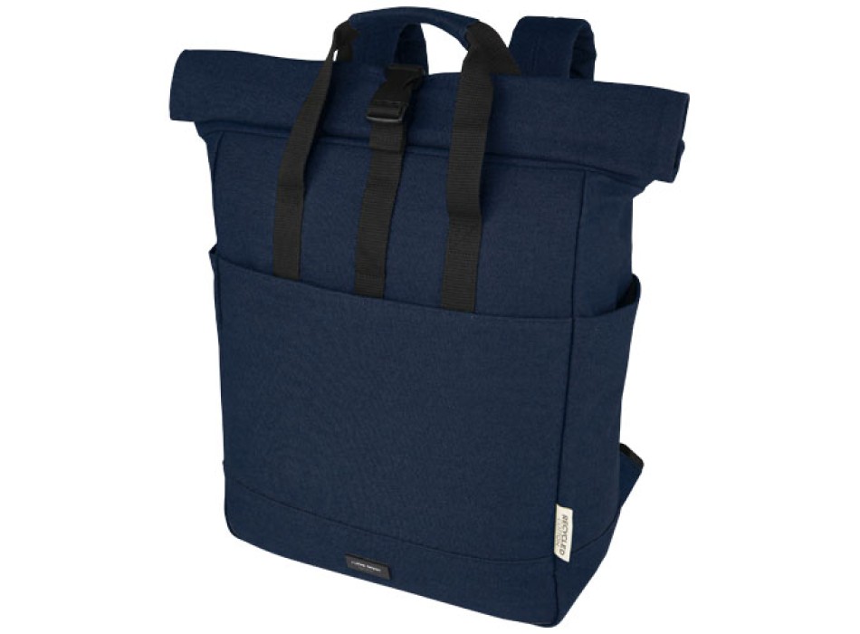 Zaino rolltop per portatile da 15" in canvas riciclato certificato GRS Joey - 15L FullGadgets.com
