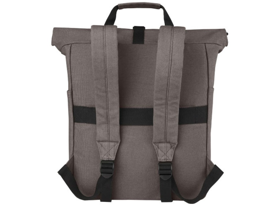 Zaino rolltop per portatile da 15" in canvas riciclato certificato GRS Joey - 15L FullGadgets.com