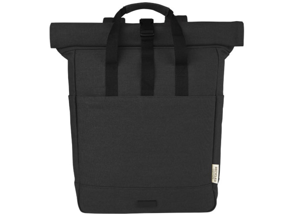 Zaino rolltop per portatile da 15" in canvas riciclato certificato GRS Joey - 15L FullGadgets.com