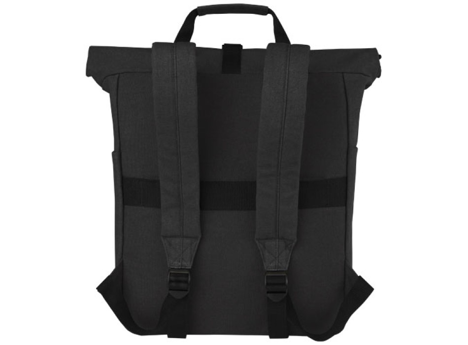 Zaino rolltop per portatile da 15" in canvas riciclato certificato GRS Joey - 15L FullGadgets.com