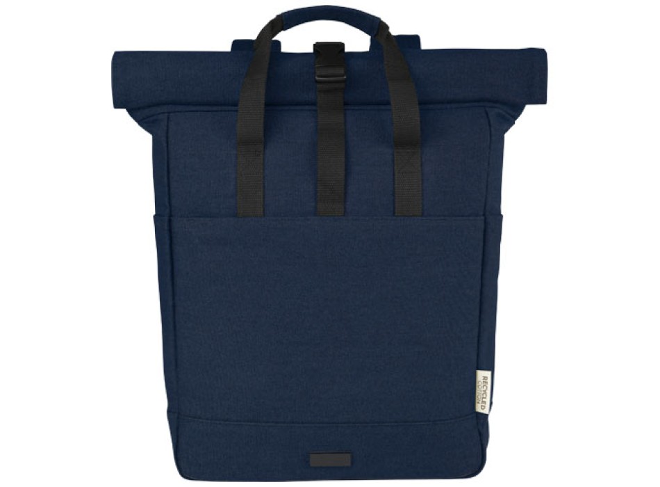 Zaino rolltop per portatile da 15" in canvas riciclato certificato GRS Joey - 15L FullGadgets.com