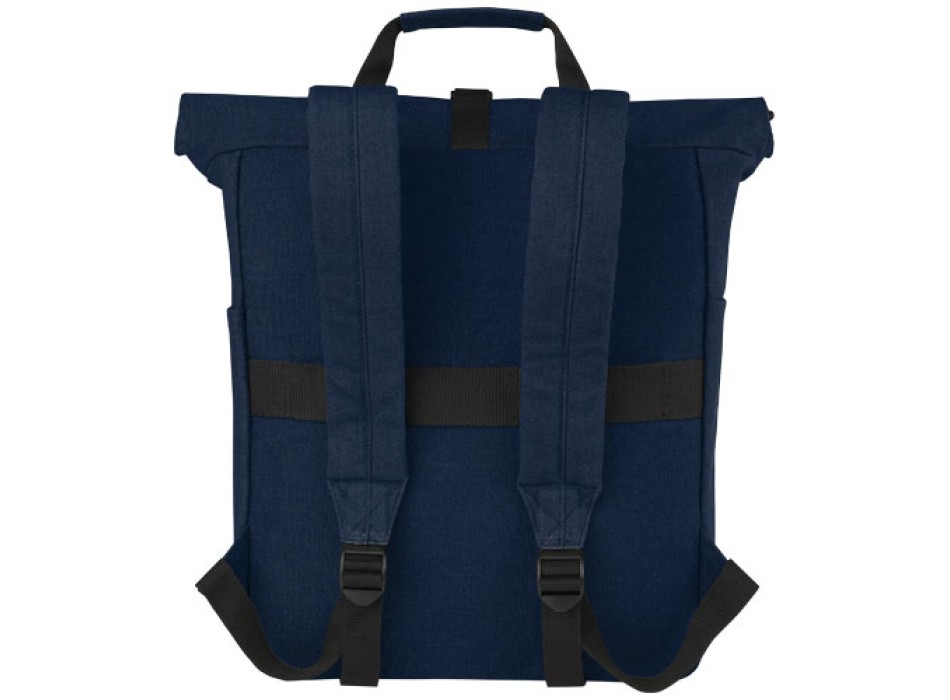 Zaino rolltop per portatile da 15" in canvas riciclato certificato GRS Joey - 15L FullGadgets.com