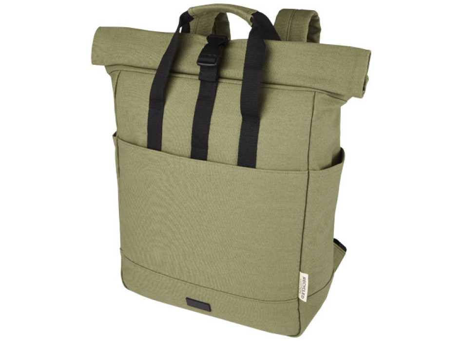 Zaino rolltop per portatile da 15" in canvas riciclato certificato GRS Joey - 15L FullGadgets.com