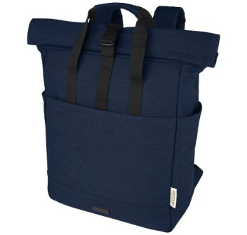 Zaino rolltop per portatile da 15" in canvas riciclato certificato GRS Joey - 15L FullGadgets.com