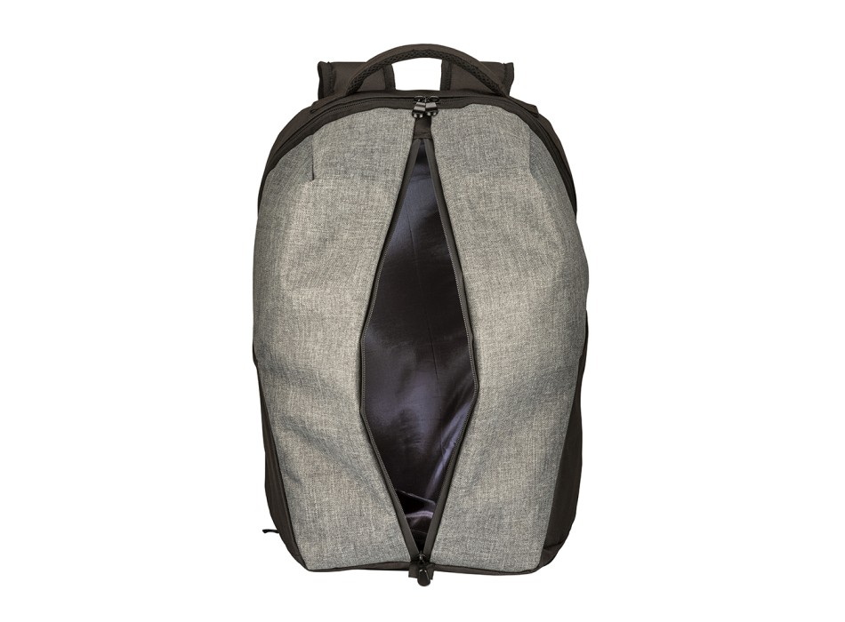 Zaino sport in poliestere 600D melange, ampio scomparto principale con porta pc (15"). FullGadgets.com