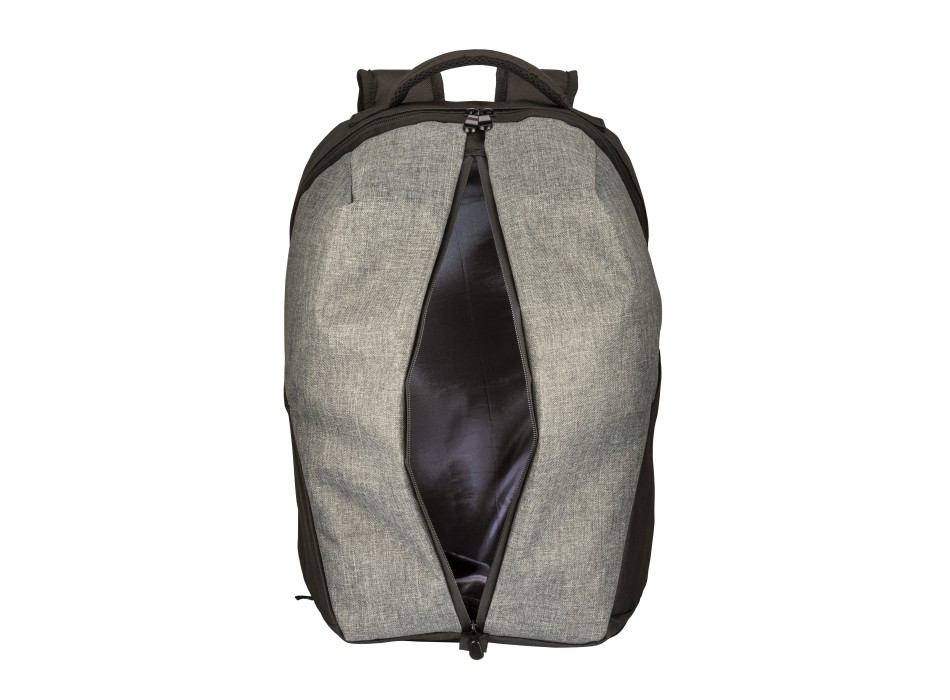 Zaino sport in poliestere 600D melange, ampio scomparto principale con porta pc (15"). FullGadgets.com