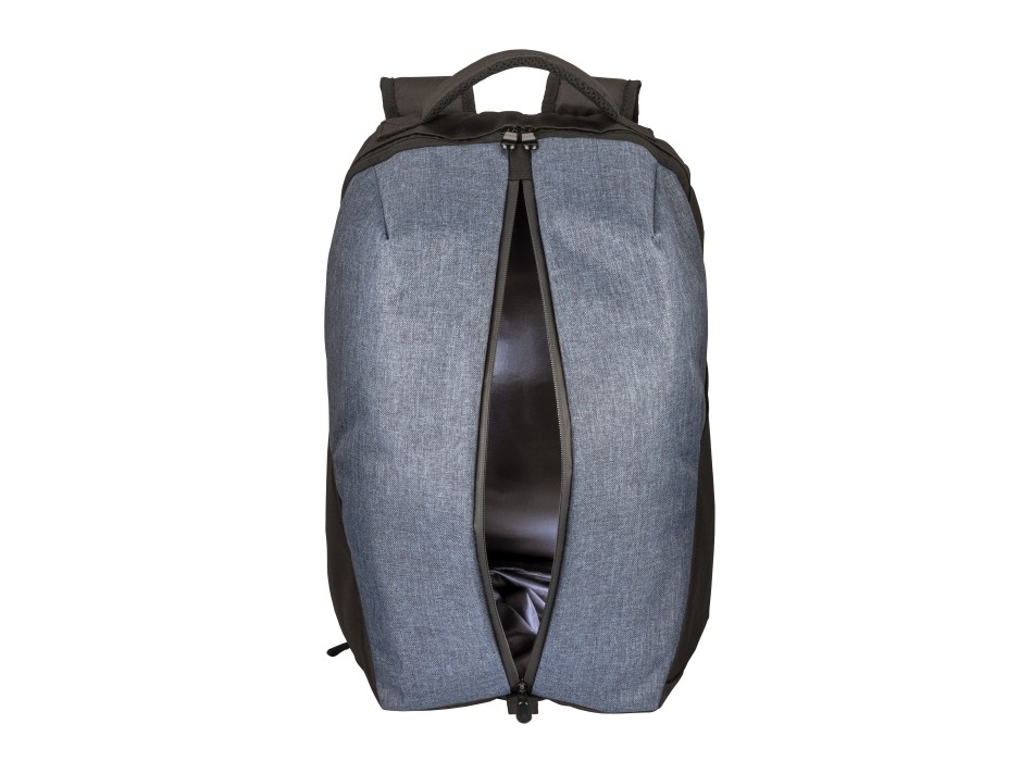 Zaino sport in poliestere 600D melange, ampio scomparto principale con porta pc (15"). FullGadgets.com