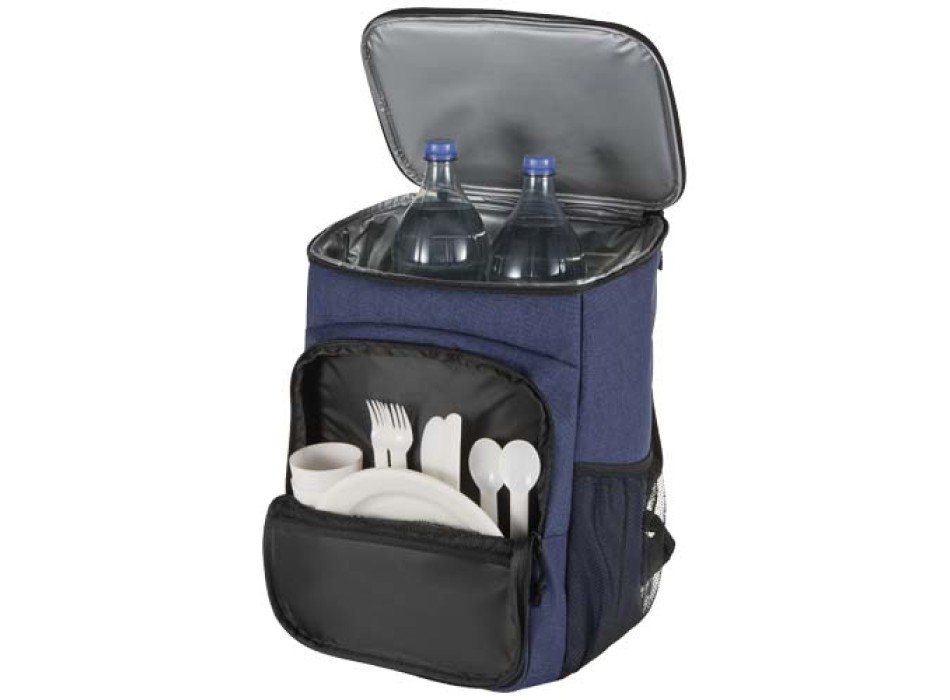 Zaino termico per picnic in materiale riciclato certificato GRS con set di posate Tundra - 20L FullGadgets.com