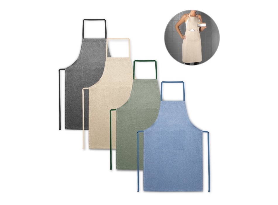 ZIMBRO. Grembiule con cotone riciclato (140 g/m²) FullGadgets.com