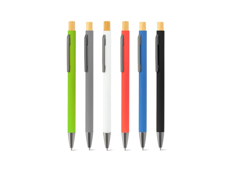 ZYLEN. Penna a sfera in alluminio riciclato (100% rAL),con finitura in gomma FullGadgets.com