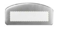 on metal badge