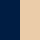 blu marino/naturale