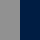 grigio melange/ blu marino francese