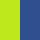 verde lime fluo/blu royal